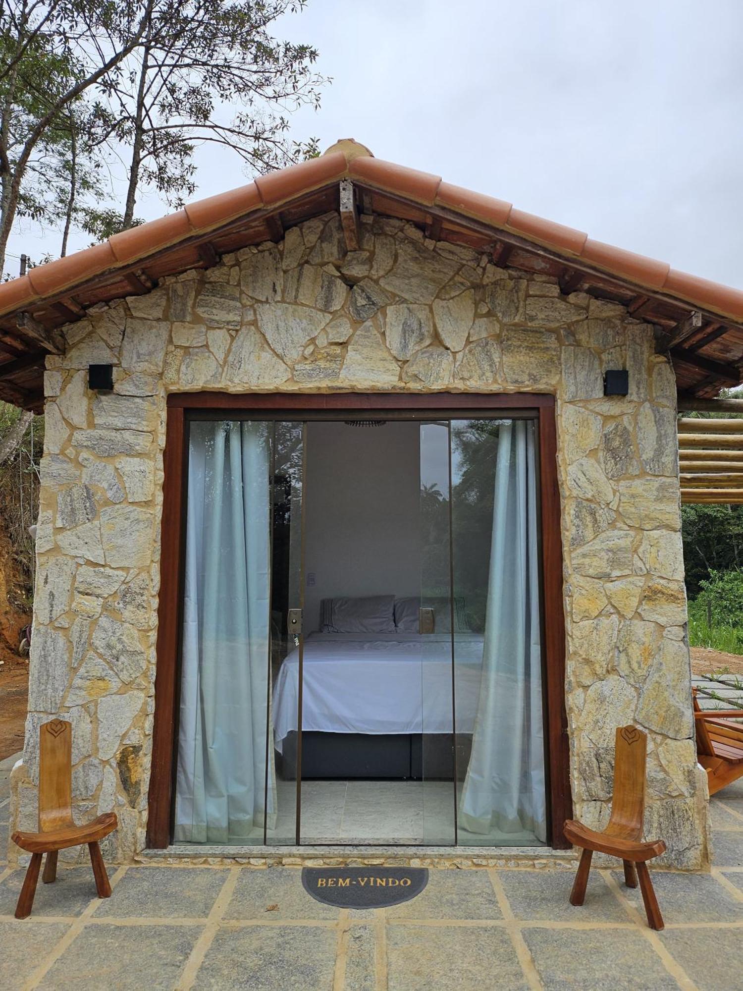 Casa Di Pedra Com Linda Vista Para Natureza - Miguel Pereira Dış mekan fotoğraf