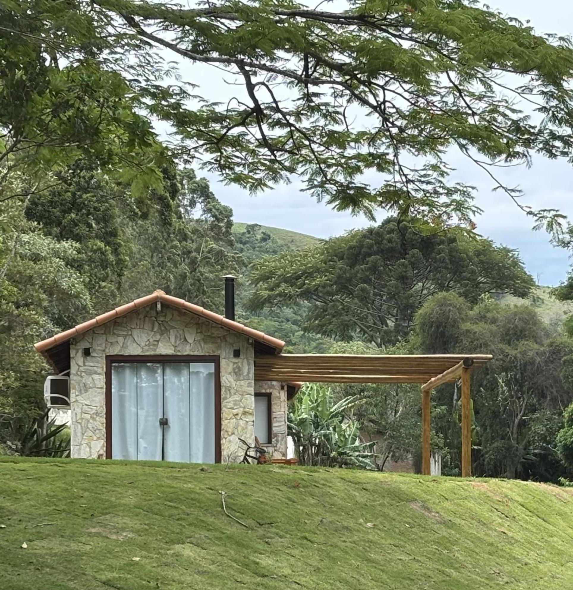 Casa Di Pedra Com Linda Vista Para Natureza - Miguel Pereira Dış mekan fotoğraf